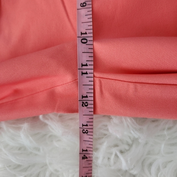 Counterparts Luxe Stretch Crop Mid Rise Pants. Coral Ice. Size Large. - Picture 6 of 10